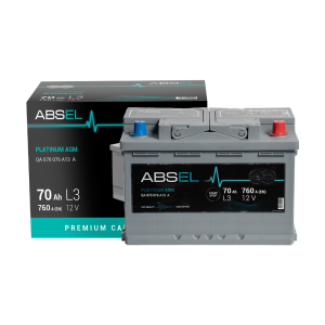 ABSEL PLATINUM AGM BATTERY 12V 70AH 760A (278*175*190) 0  (R+)