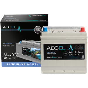 ABSEL POWER EFB BATTERY 12V 64AH 620A (229*175*222) 0  (R+)