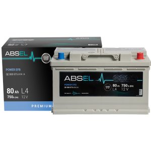 ABSEL POWER EFB BATTERY 12V 80AH 750A (315*175*190) 0  (R+)