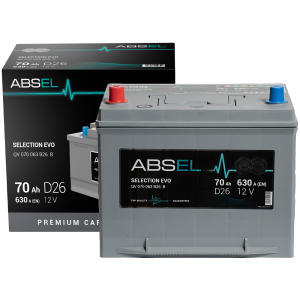 ABSEL SELECTION EVO BATTERY 12V 70AH 630A (260*172*221) 1  (L+)