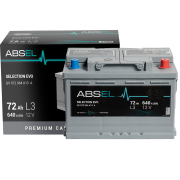 ABSEL SELECTION EVO BATTERY 12V 72AH 640A (278*175*190) 0  (R+)