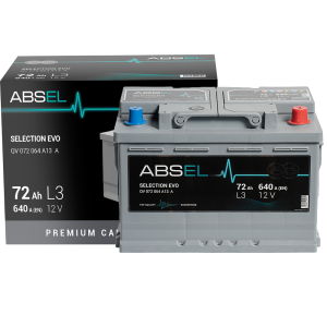 ABSEL SELECTION EVO BATTERY 12V 72AH 640A (278*175*190) 0  (R+)