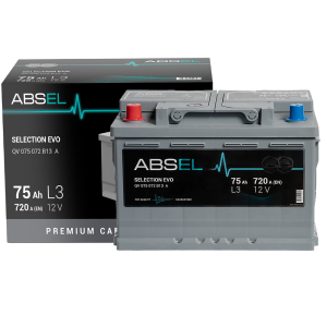 ABSEL SELECTION EVO BATTERY 12V 75AH 720A (278*175*190) 1  (L+)