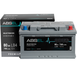 ABSEL SELECTION EVO BATTERY 12V 80AH 740A (313*175*175) 0  (R+)