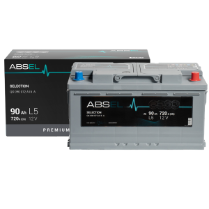 ABSEL SELECTION BATTERY 12V 90AH 720A (353*175*190) 0  (R+)
